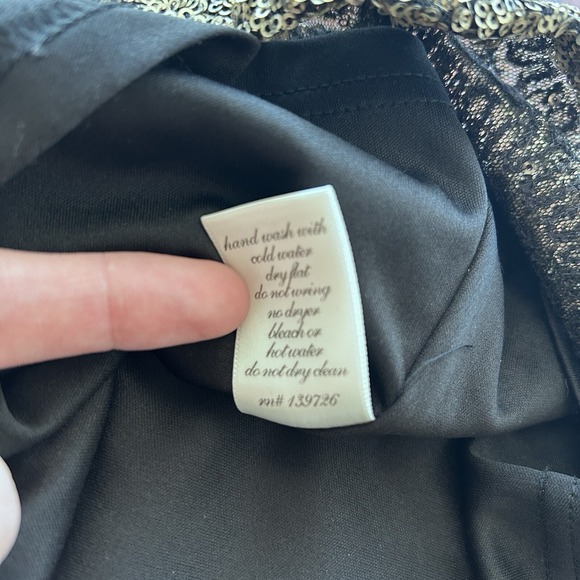 Francesca's Quinn Large NWT Gold Sequin Halter Mini Wedding Guest Dress - Picture 10 of 11